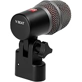 SE ELECTRONICS V BEAT Drum Mic - Compact Dynamic Supercardioid Drum Microphone for Toms &amp; Snares with Adjustable Swivel Mount for Precise Positioning - Perfect for Studio &amp; Live Use