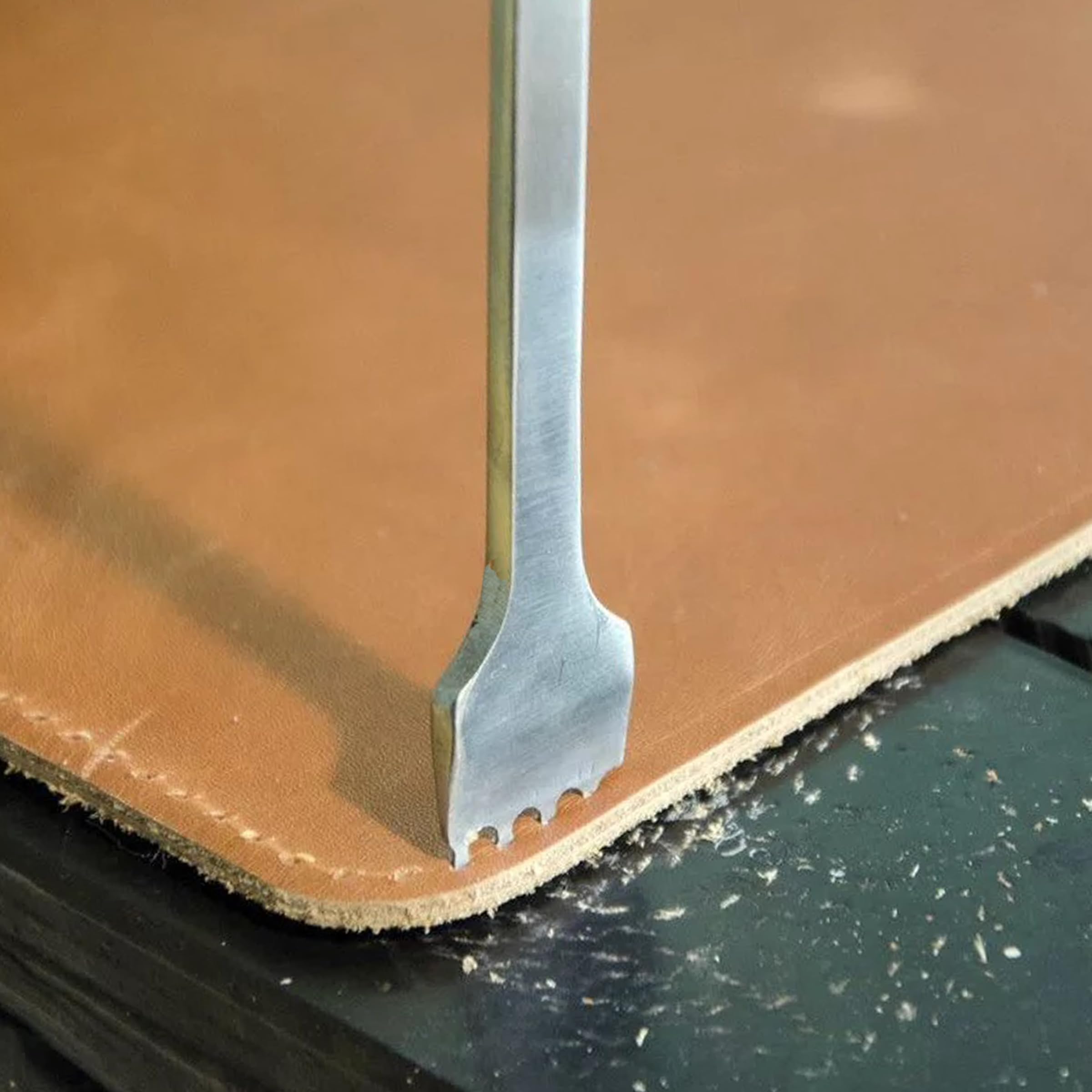 UNCO- Leather Stitching Punch, 4 Pack, 3mm, 1/2/4/6 Prong, Leather Hole Punch Tool, Stitching Chisel