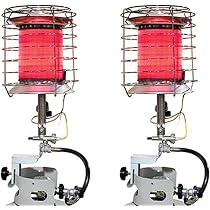 Amazon.com: Dura Heat TT-360 Heavy Duty Outdoor Camping/Construction Site  Steel 360 Degree Propane Tank Top Radiant Heater Fits Standard 20 Pound  Tank (2 Pack) : Everything Else