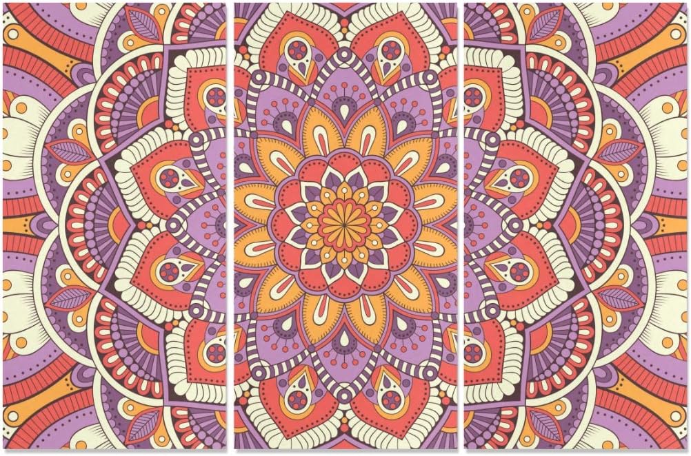 Amazon.com: 3 Panel Wall Art Kitchen Decor Abstract Floral Pattern