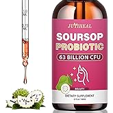 JUYIHEAL Soursop Probiotic Liquid Drops, Soursop Bitters Liquid with Probiotic Beauty Collagen Boost for Hair, Skin, and Nails, Immune Boost