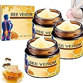 3pcs Bee Venom Skin Treatment Cream, Bee Venom Skin Repair Cream Professional Joint Gel Suitable for Hand, Shoulder, Neck, Knee