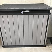 Amazon.com : Keter 237831 Elite Outdoor Storage Shed, Grey 