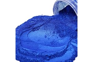 FIREDOTS Dark Pearl Blue Mica Powder - 100 Grams - Epoxy Resin Color Pigment - Metallic Blue Mica Powder for Epoxy Resin - Blue Epoxy Pigment Powder - Epoxy Color Pigment - Epoxy Resin Pigment