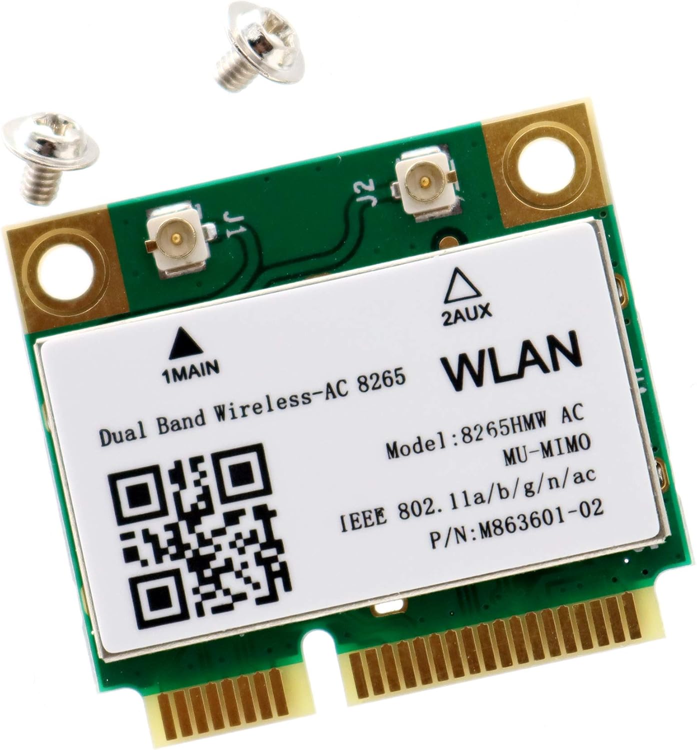 Deal4GO 8265 HMW 8265ac 802.11ac 867Mbps Mini PCie WiFi Adapter Wireless-AC WLAN Card w/Bluetooth 4.2 for Intel 8265HMW