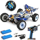 CKYSCHN WLtoys 124017(V2) Fast RC Car 1/12 Brushless 75km/h RC Buggy Cars | 4x4 Hobby Remote Control Cars with Independent Receiver &amp; ESC for Adults, 2 Batteries Doubles Runtime