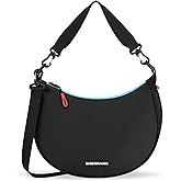 Sherpani Mina, Medium Nylon Crescent Bag, Lightweight Half Moon Crossbody Bags, Fashionable Shoulder Bag