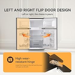 Frestec Mini Fridge with Freezer 3.2 Cu.Ft. 2 Door