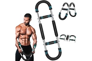 ENSTHEE Twister Arm Trainer, Adjustable Twister Arm Chest Exerciser, Portable Spring Resistance Home Fitness Equipment for Upper Body Strength Training, Shoulder Muscle Training Workout Equipment