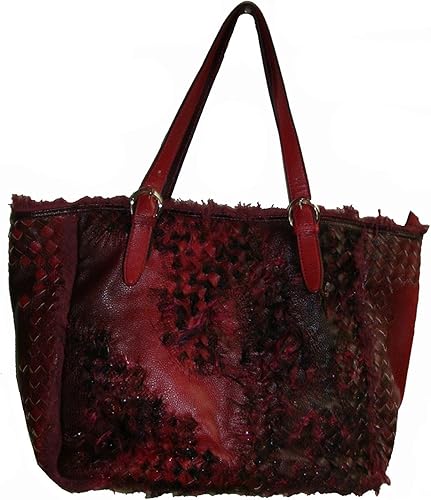 burgundy tote