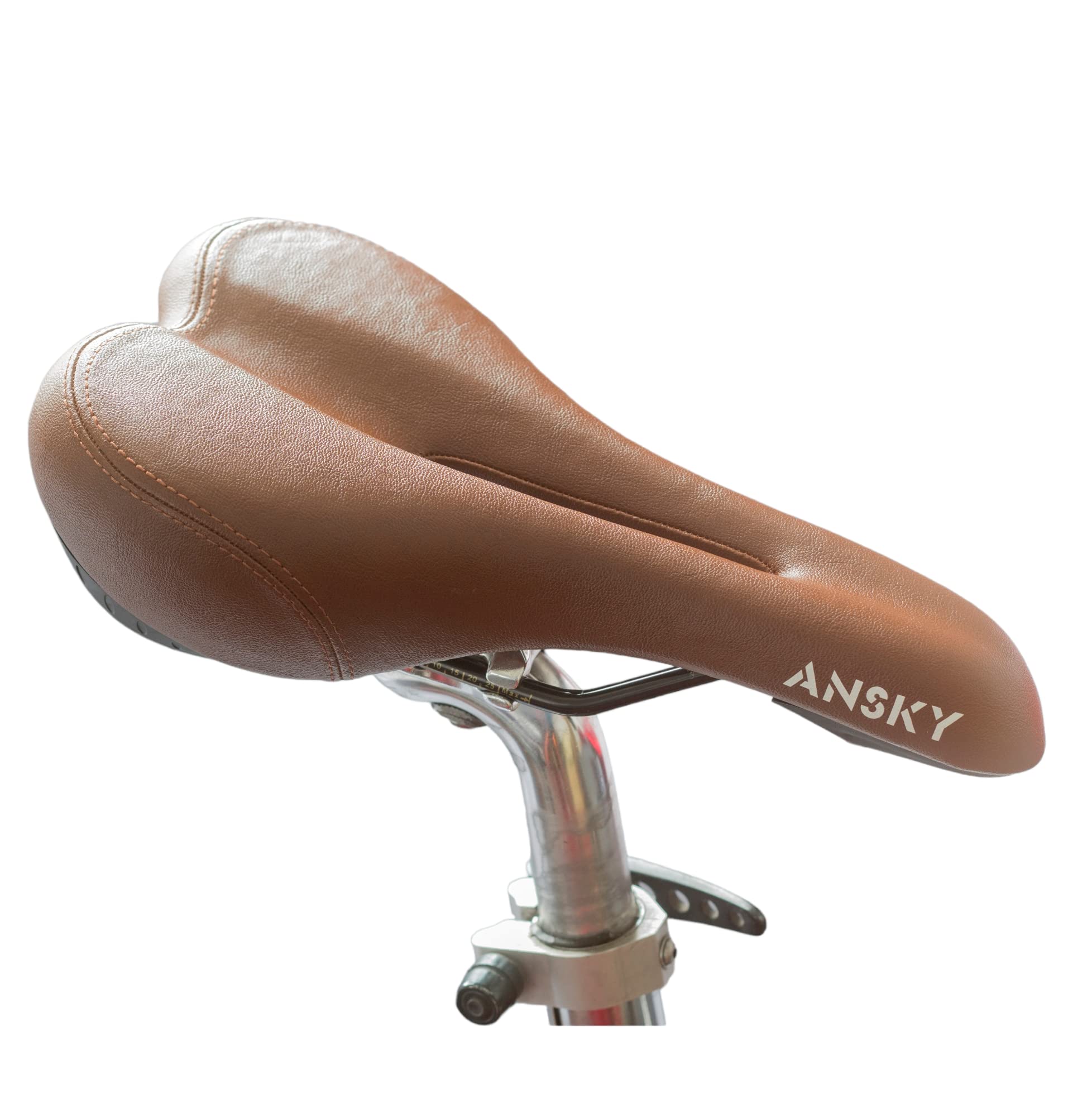 Eco Leather Hollow Saddle for BROMPTON in Brown