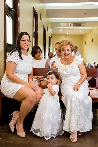 Glamulice Light Ivory White Baby Girls Flower Christening Baptism