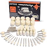 100PCS Polishing Buffing Wheel for Dremel Polishing Kit, Polishing Wheel for Dremel Tool Accessories, with 1/8" Shank for Dre
