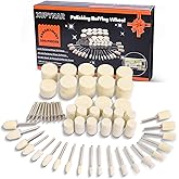 XUPYNAR 100PCS Polishing Buffing Wheel for Dremel Polishing Kit, Polishing Wheel for Dremel Tool Accessories, with 1/8" Shank