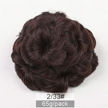 Amazon Com 65g Women Curly Chignon Clip In Elastic Fake