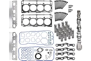 IGNISPARK 5.7 HEMI MDS Lifter Camshaft Cam Kit w/Head Gaskets Set for 2009-2015 Dodge Ram 1500 Durango 5.7L V8 Replace 53022263AF 53021726AD 53022372AA HS54418
