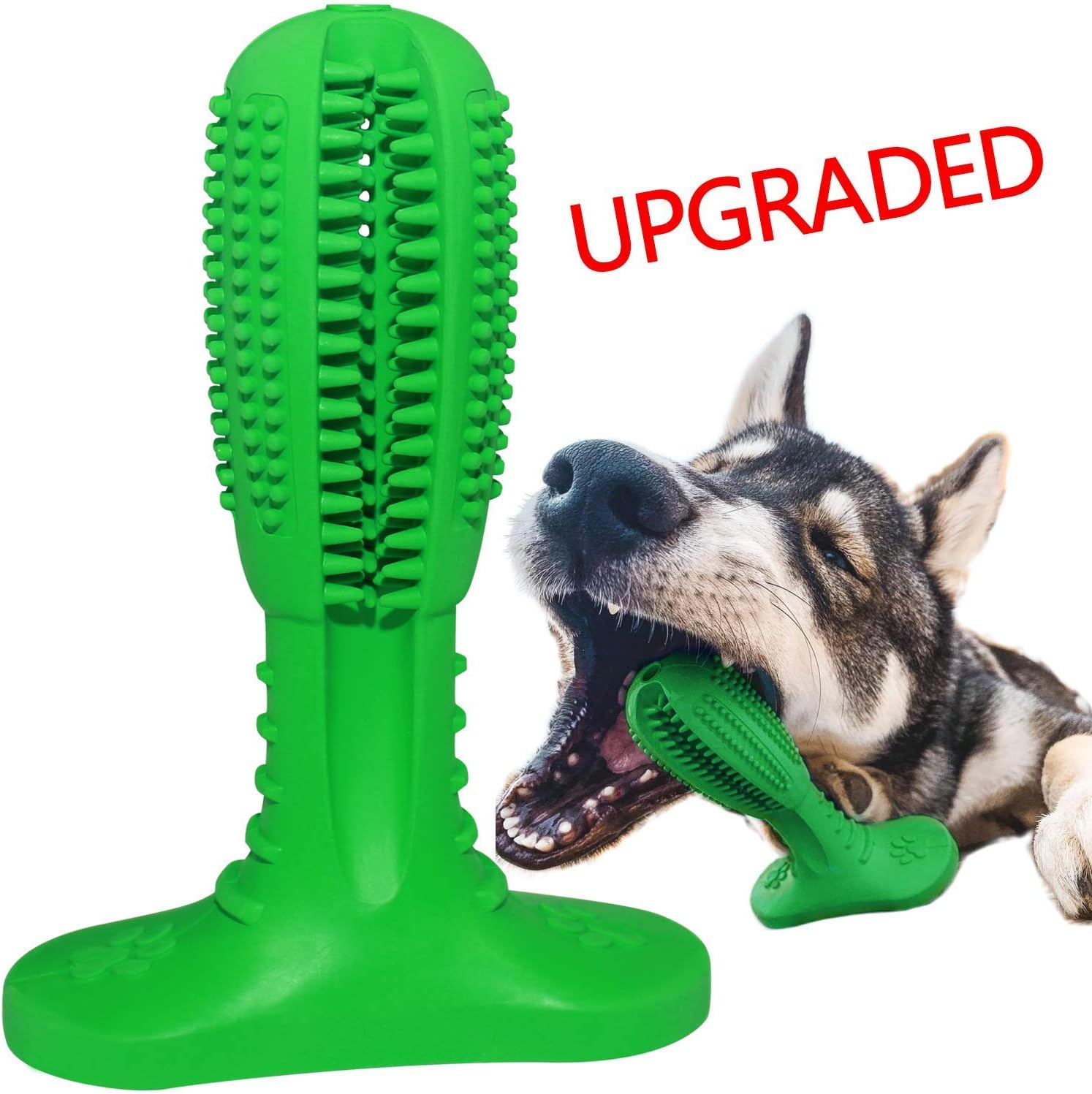 HETOO Dog Teeth Cleaning Toys Natural Rubber Dog Toothbrush Stick Effective Dog Tooth Cleaner for Small Medium Dog Pets