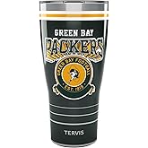 Tervis Traveler NFL Green Bay Packers - Vintage Triple Insulated Tumbler Travel Cup Keeps Drinks Cold & Hot, 30oz, Stainless Steel