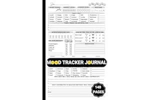 Mood Tracker Journal: Daily Dairy Mental Health, Anxiety, Borderline Personality, and Depression & Self-Care Notebook with Prompts for ,Women, Teens and Adults