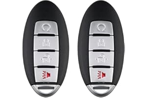 Kilessgo Fits for Nissan Rogue 2017 2018 Key Fob KR5S180144106 433MHz 4 Buttons(Set of 2)