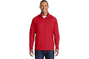 SPORT-TEK Men's Sport Wick Stretch 1/2 Zip Pullover