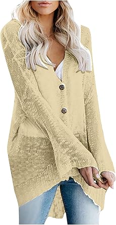 maglia girocollo con bottoni davanti