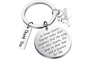 BNQL Dance Teacher Gifts Keychain Dance Instructors Gifts Dance Jewelry Gifts Thank You Dance Coach Gifts Love to Dance Charm