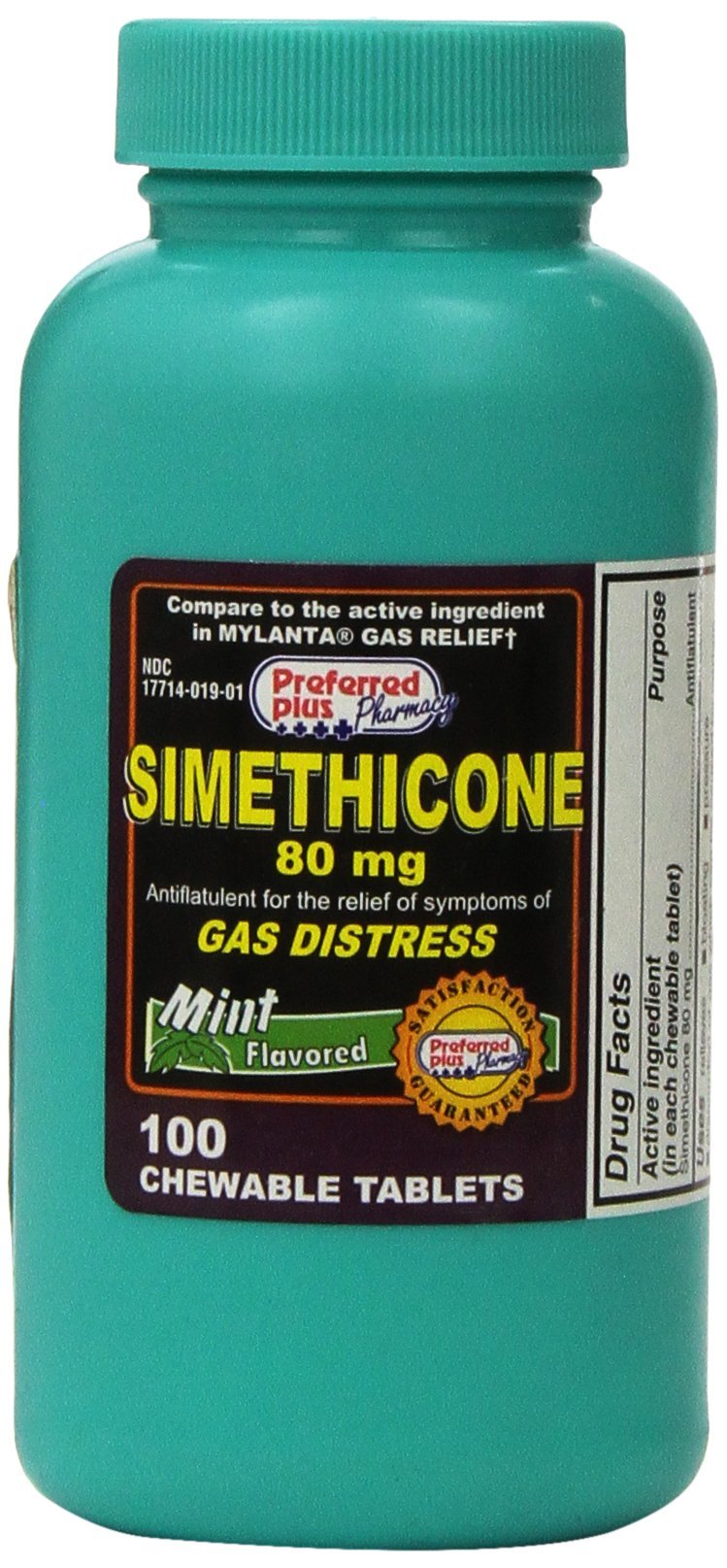 Simethicone Mint 80 mg, 100 Tablets Buy Online in United Arab Emirates