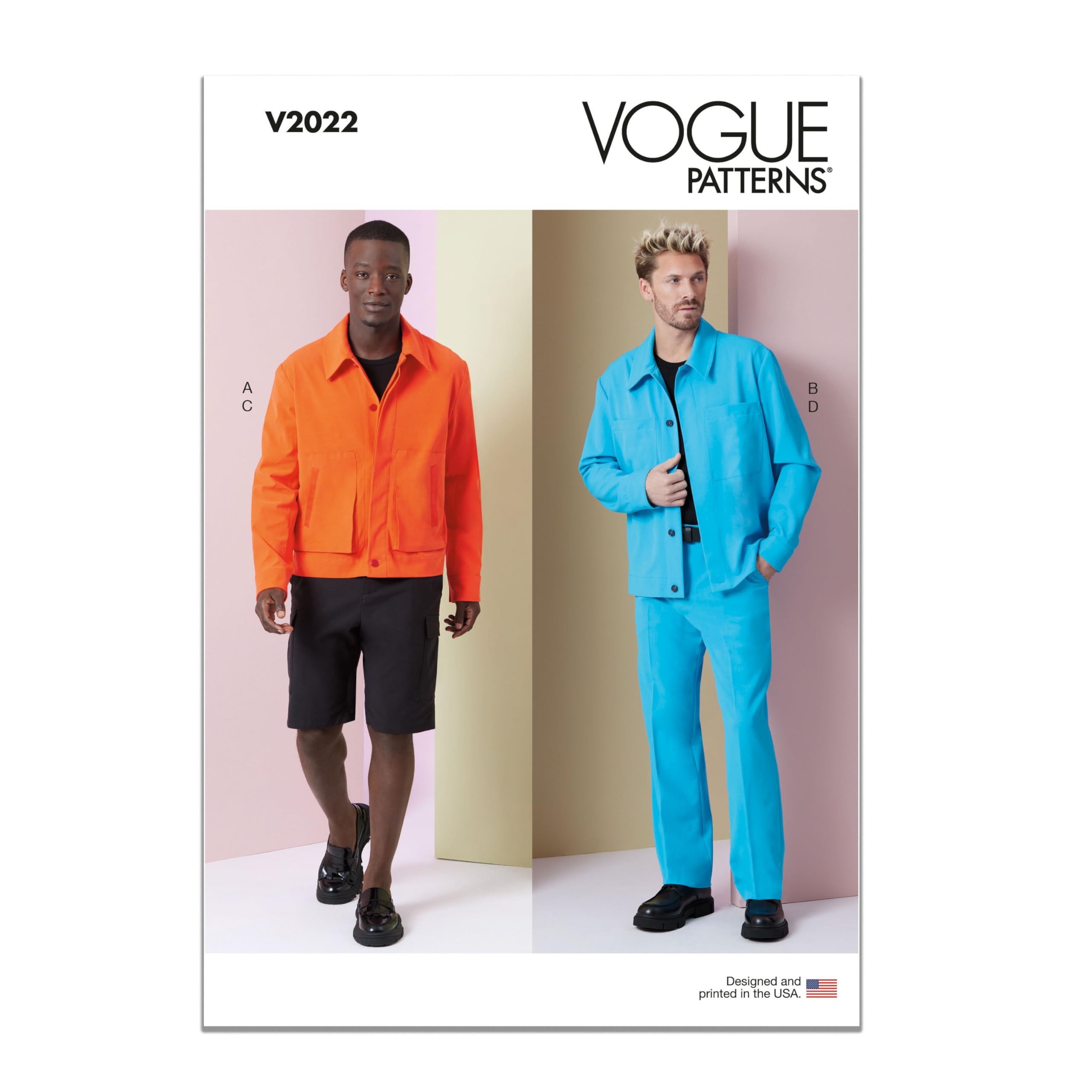 Vogue V2022BB Men's Jackets, Shorts and Pants BB (44-46-48-50-52)