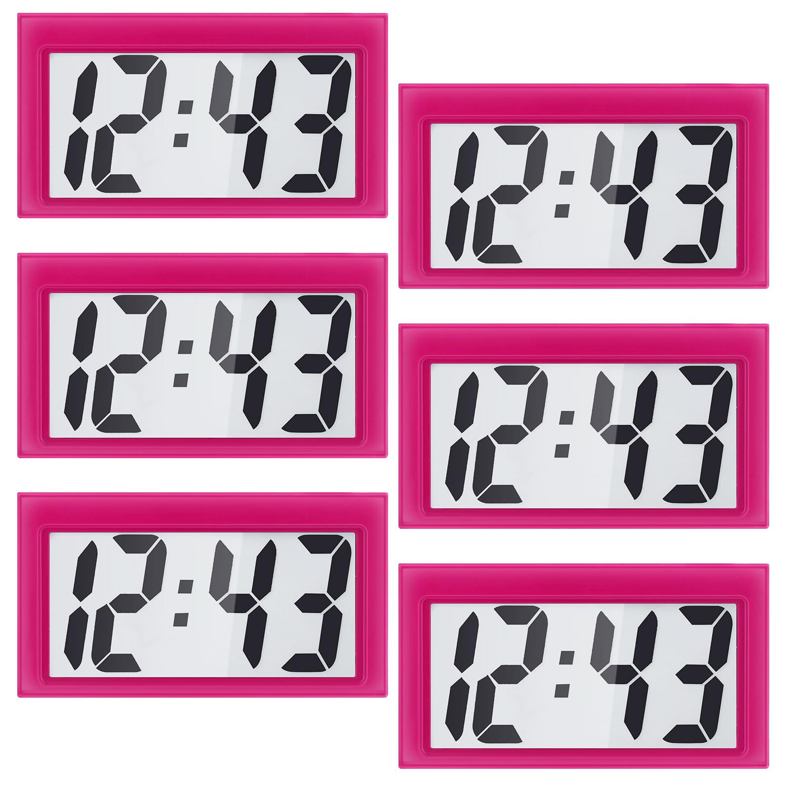 Frienda 6 Pieces Mini Digital Clock Small Digital
