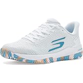 Skechers Women's Viper Court Pro 2.0 | Designed for Pickleball, Arch Fit Insole, Ultra Go Midsole, Goodyear Rubber Outsole, Synthetic and Breathable Mesh Upper