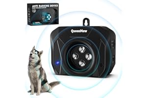 bubbacare Anti Barking Device, Bark Control Device, Dog Barking Deterrent with 3 Adjustable Level Sonic Bark Up Dog Training Tools to 33 Ft Range Safe for Dogs and Human