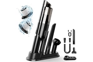 UPBOOZ Handheld Vacuum Cordless, Portable Car Vacuum with 2-Speed, 10KPA Powerful Suction Vacuum Cleaner with Charging Dock, Lightweight 4-in-1 Mini Hand Held Vacuum for Car Home Pet Office and Pet Hair