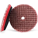 SPTA Wool Polishing Pads, 2Pcs 5 Inch (125mm) Wool Cutting Pad, Short Hair Wool Buffing and Polishing Pad Set, Wool Buffing Wheel for Heavy Cut for 5 Inch Car Polisher Polishing, Buffing and Cutting