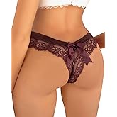 Banamic Women's Lace Underwear Sexy Breathable Panties Underwear