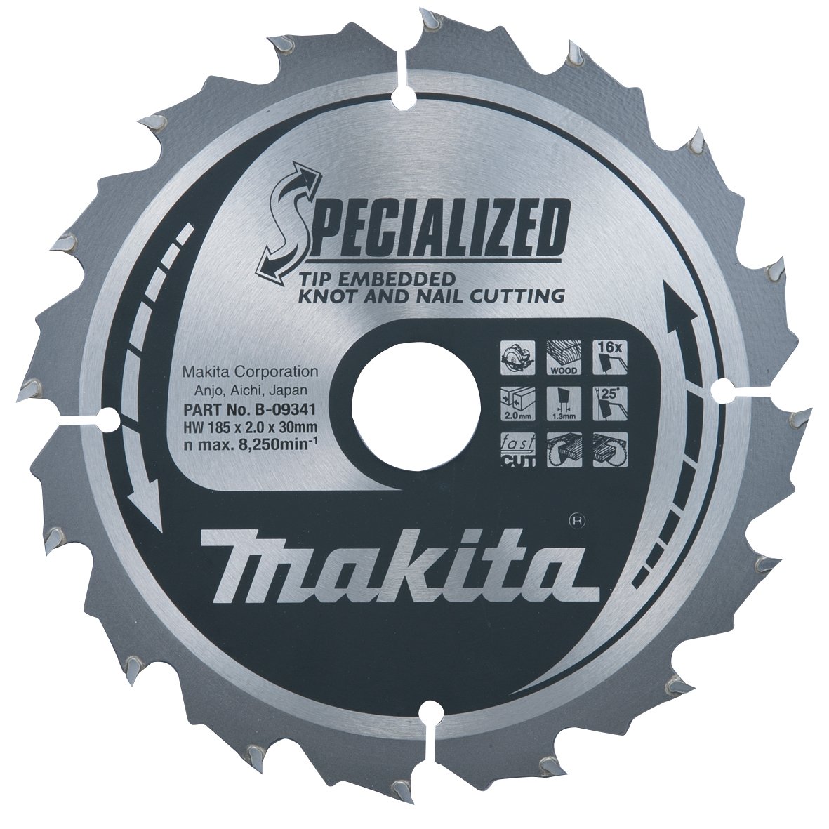 Makita B-42363 Specialized Tip Embedded Saw Blade 190x20x24T