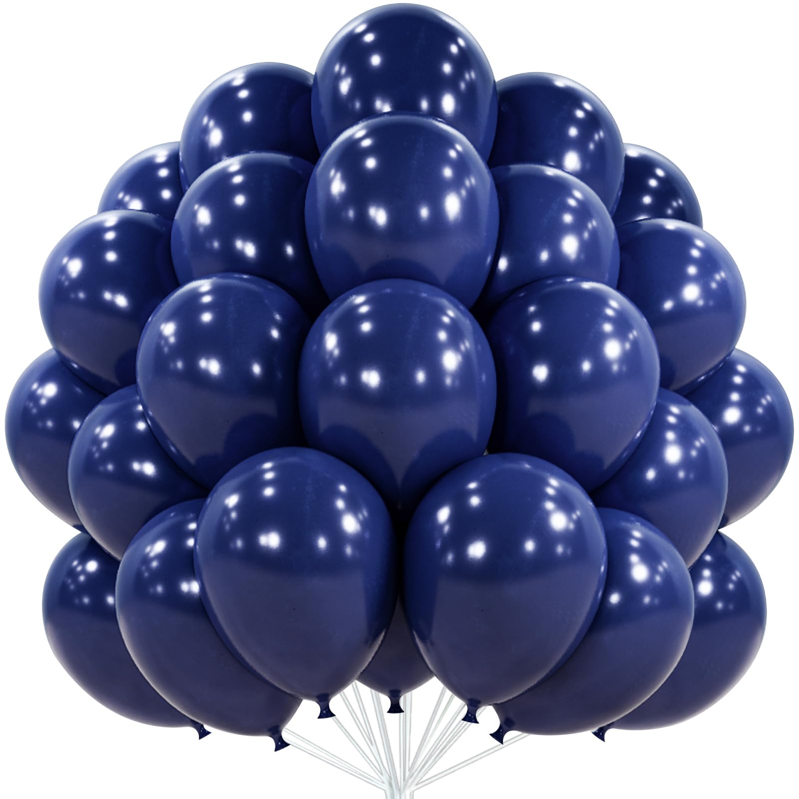 Photo 1 of *** pack of***2**PartyWoo Navy Blue Balloons 50pcs 12 Inch Dark Blue Latex Helium Balloons for Graduation New Year Wedding Sports Theme Boy Baby Shower Men Birthday Bachelorette Party Decorations Blue-Z90