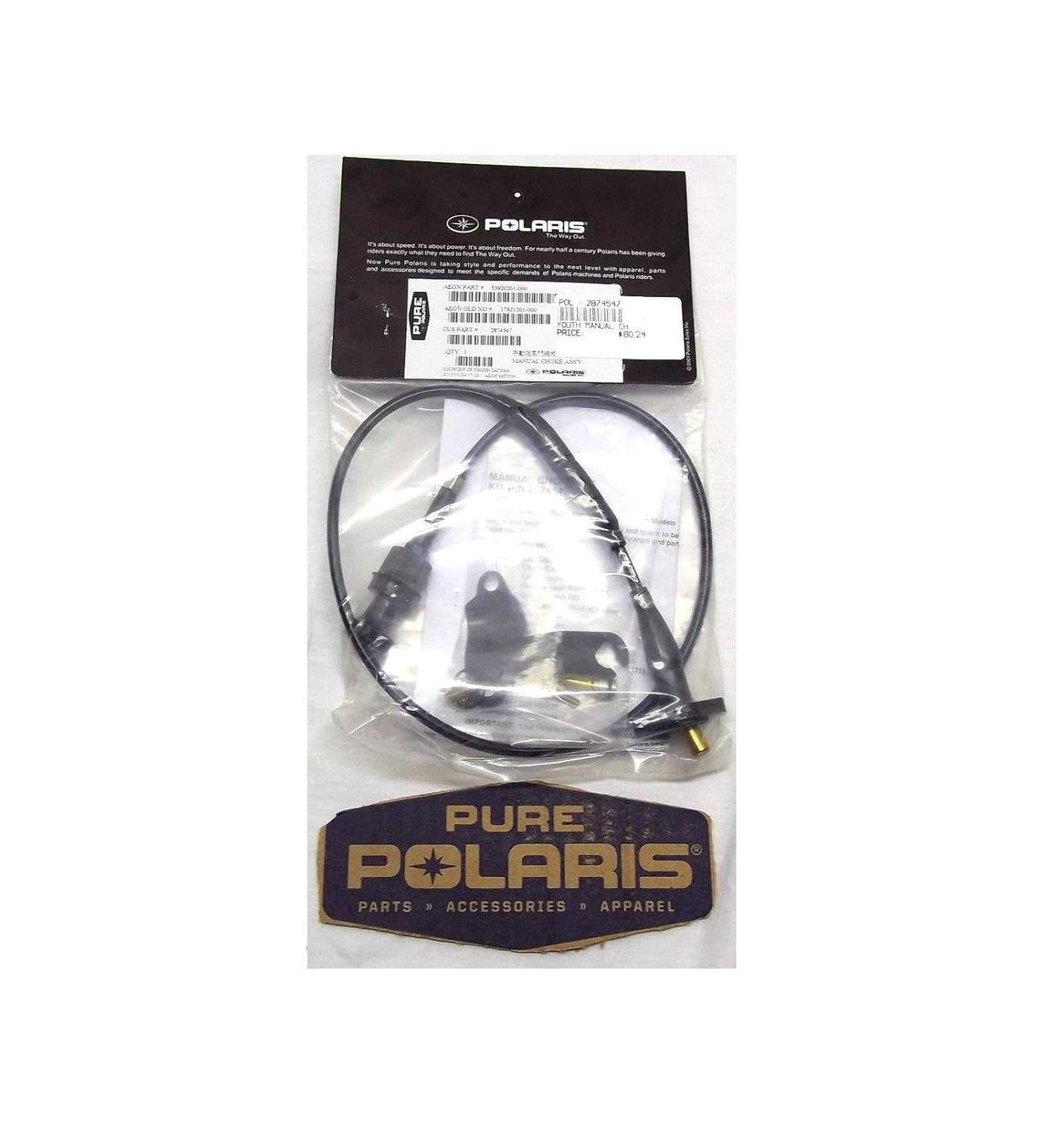 Amazon.com: New Oem Manual Choke Conversion Kit Polaris 50 90 Scrambler  Sportsman 2874547: Everything Else