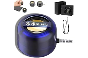 Evarisy Hoarselpse Speaker, Portable 5X Speaker Amplifier–Plug & Play for Music/Calls, Mini Phone Amplifier, 3.5mm/Type-C for iPhone, Smartphone, Ipad, Computer (C,3.5MM)