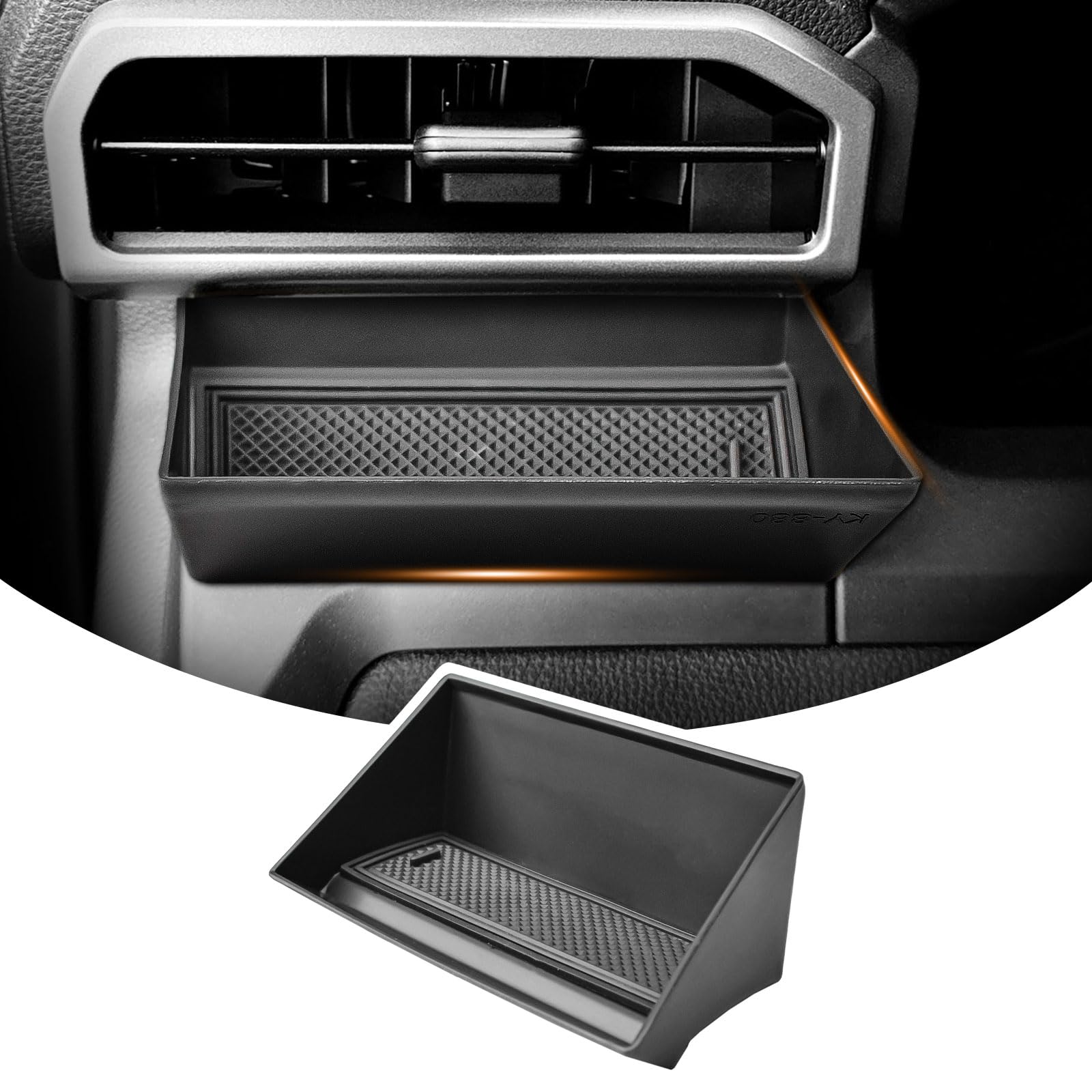 Photo 1 of TACOBRO Car Air Vent Storage Box Compatible with Toyota Tacoma 2024 2025 Accessories, Center Console Organizer Tray for Tacoma Coin Key Card Holder