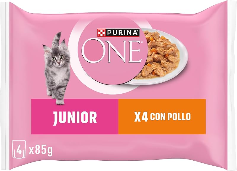 Junior Cibo Umido per Gattini, 48 Bustine da 85 g