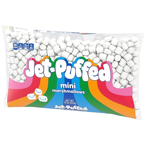 JET-PUFFED MINI MARSHMALLOWS, 10 OZ BAG