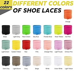 LUOFMISS 2 Pairs Flat Shoe Laces 5/16" Athletic
