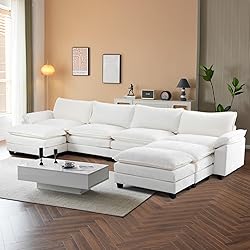 VINGLI 157" Cloud White/Cream Convertible Sectional