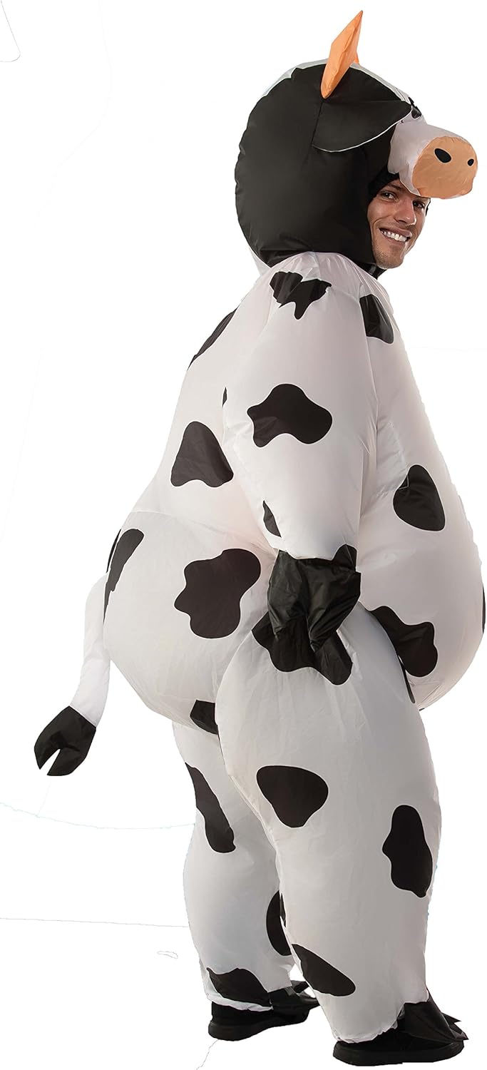 Men's Inflatable Cow Costume, Standard: Clothing