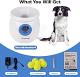 pet prime Large Automatic Dog Ball Launcher with 6 Mini Balls 10-40ft view 5
