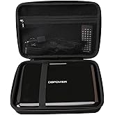 Aproca Case Compatible with DBPOWER 11.5" / 12" Portable DVD Player, Hard Storage Bag for Accessories -Black (Case Only)