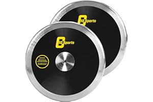 AKABIKE 2pcs Throwing Discus - Official Track and Field High Spin, Low Spin Discus for High School and College Throwers - Outdoor Practice and Competition Discus (1.0KG / 1.6KG / 2.0KG)