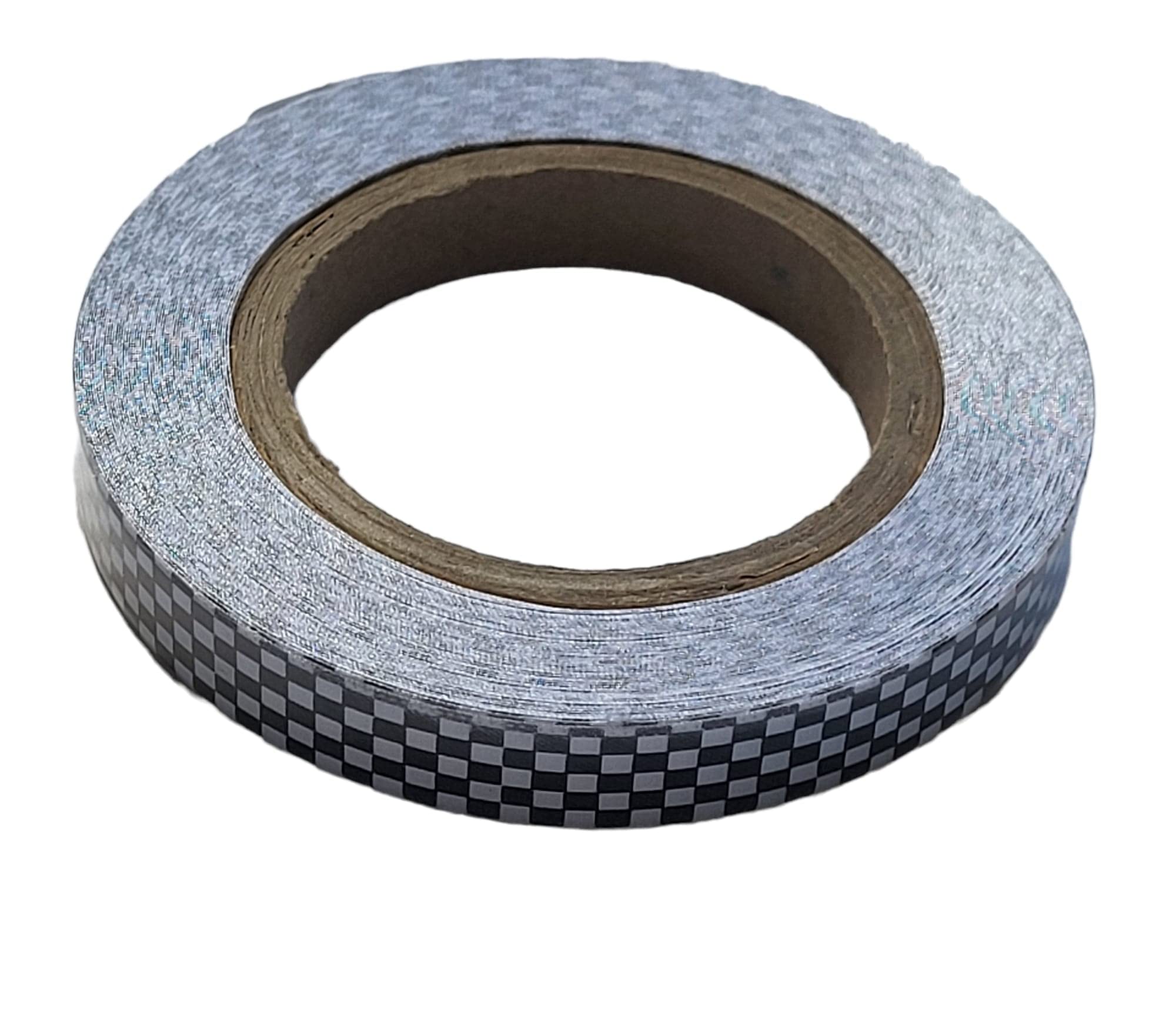 Chequered Flag Racing Police Ribbon 10mm x 10 Metre Roll