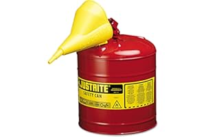 JUSTRITE Type l Safety Cans for Flammables - 5g/19l safe can red w/funl